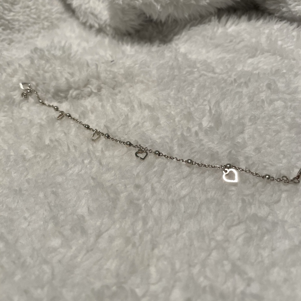Sterling Silver Heart Bracelet